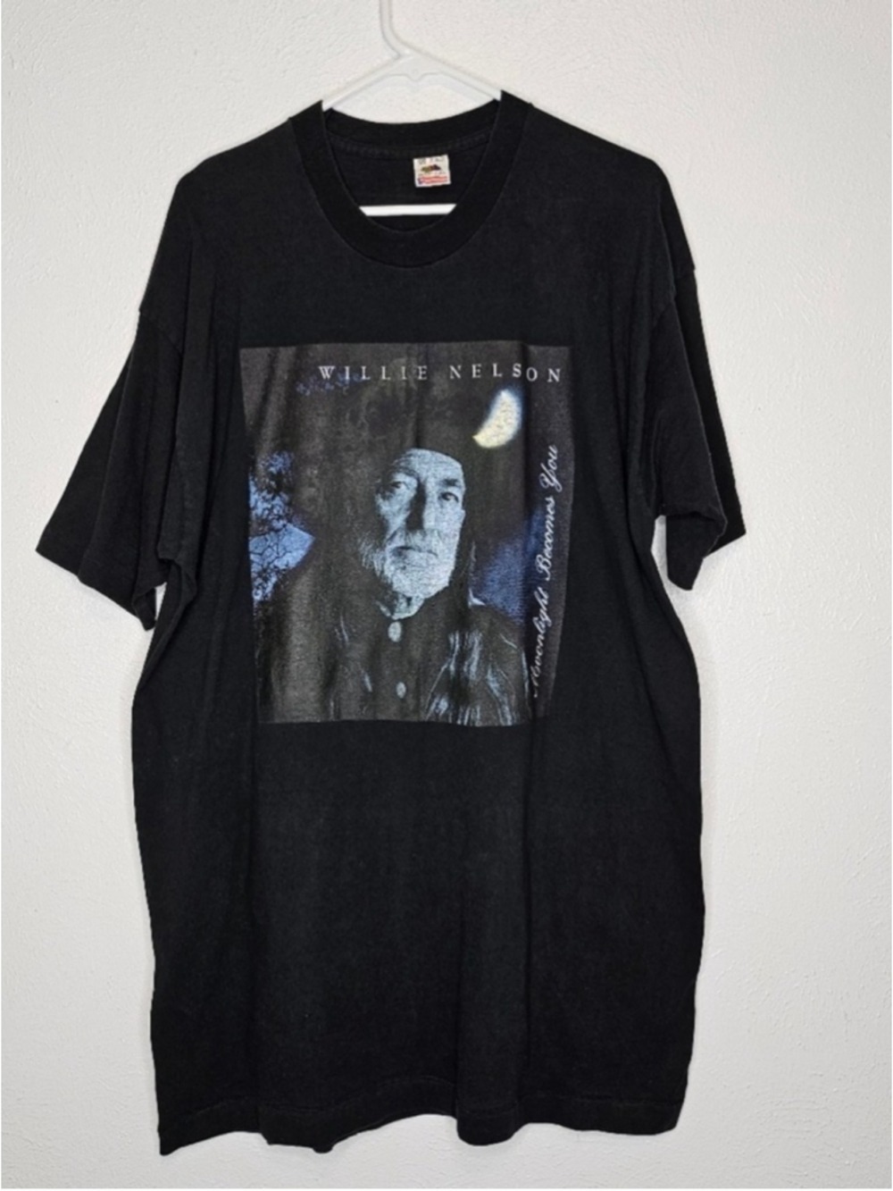 Vintage Willie Nelson Moonlight Becomes You T-shirt USA Single Stitch Men's 2XL